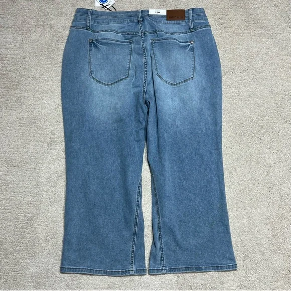 Judy Blue Jeans Womens 20W Wide Leg Crop Capri Stretch Style JB88616 New W/flaw - Picture 3 of 13